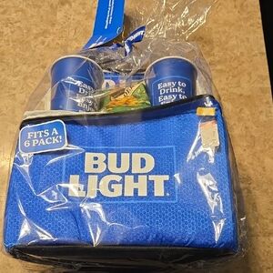 Bud Light Blue Party Cooler Set